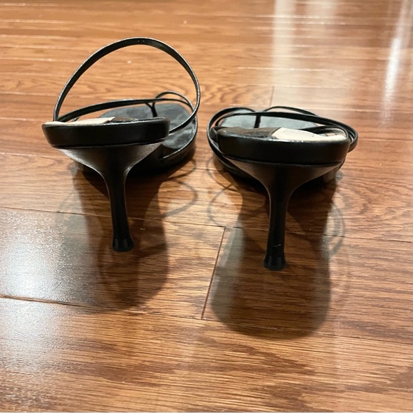 Zara kitten heel strappy sandals black - Picture 4 of 6